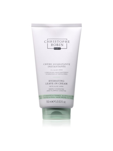 Christophe Robin Hydrating Leave in cream крем за коса за блясък за суха и крехка коса 150 мл.