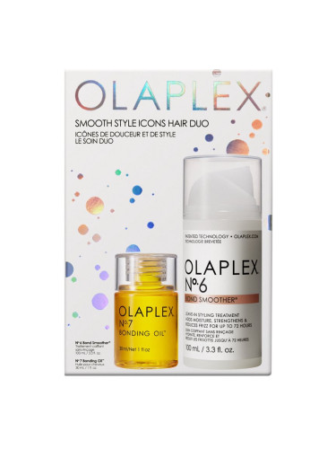 Olaplex Smooth Style Icons Hair Duo комплект за стилизиране на коса за изглаждане на косата 130 мл.