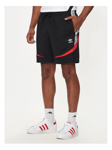 adidas Спортни шорти Archive IX9642 Черен Regular Fit