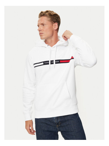 Tommy Hilfiger Суитшърт MW0MW37361 Бял Regular Fit