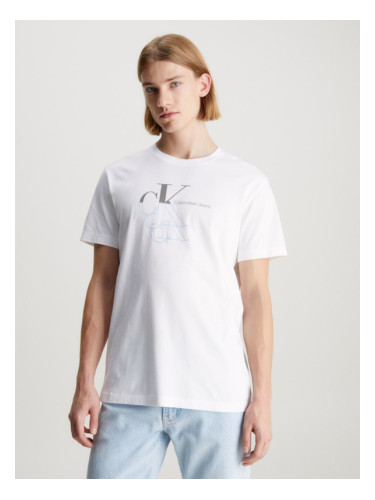 Calvin Klein Jeans Monogram T-shirt Byal