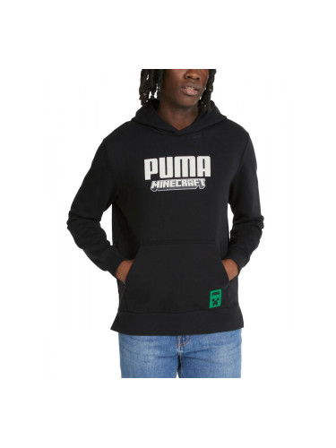 PUMA x Minecraft Graphic Hoodie Black