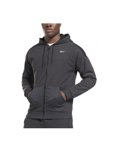 REEBOK Workout Ready Thermowarm Full-Zip Hoodie Black