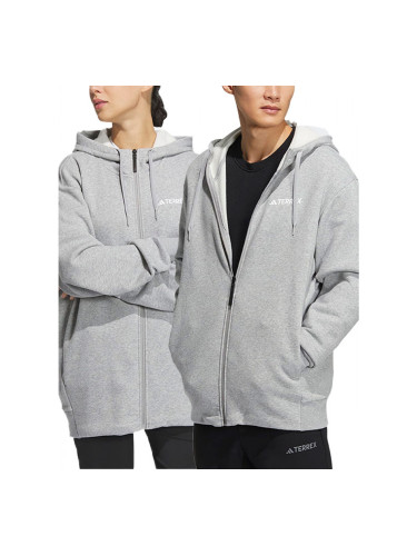 ADIDAS Terrex Full-Zip Unisex Hoodie Grey