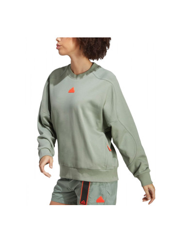 ADIDAS Sportswear City Escape Loose Crew Sweatshirt Green