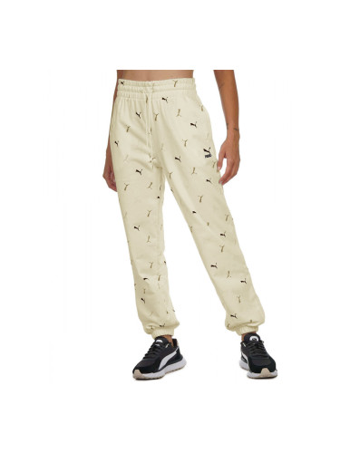 PUMA Classics Graphic All Over Printed Pants Beige