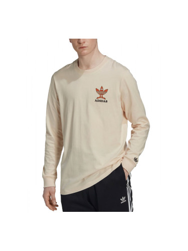 ADIDAS Graphic Fun Long Sleeve Tee Beige