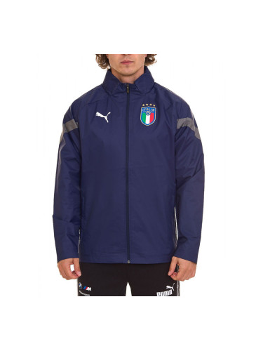 PUMA x Italy FIGC 2022 Hidden Hood Track Jacket Blue