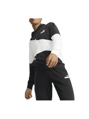 PUMA Power Cat Colorblock Hoodie Black/White