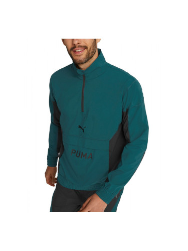 PUMA Fit Woven Half-Zip Training Jacket Green