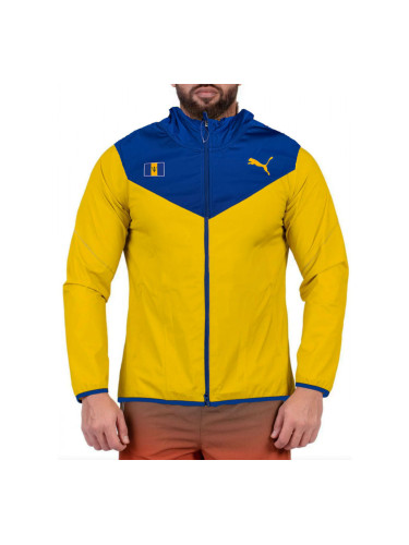 PUMA WarmUp Hooded Jacket Yellow/Blue