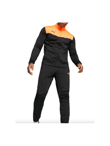 PUMA IndividualRISE Football Tracksuit Black/Orange