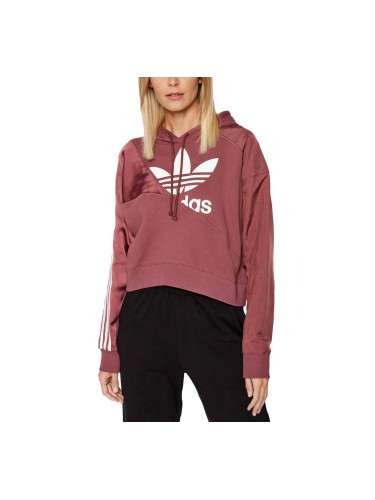 ADIDAS Originals Adicolor Split Trefoil Hoodie Dark Burgundy