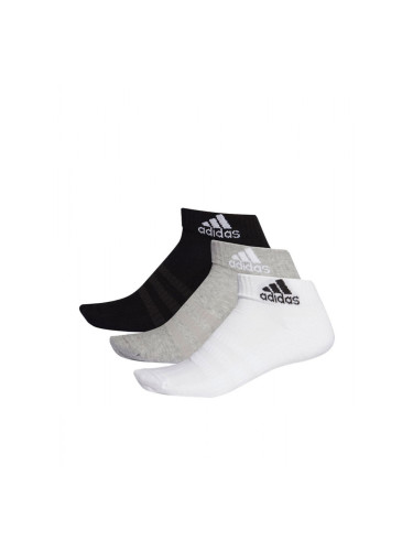 ADIDAS 3-Packs Cushioned Ankle Socks Black/Grey/White