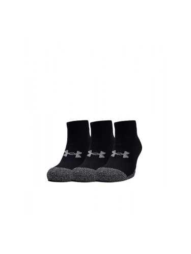 UNDER ARMOUR 3-Packs Heatgear Low Cut Socks Black