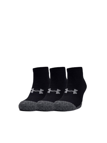 UNDER ARMOUR 3-Packs Heatgear Low Cut Socks Black