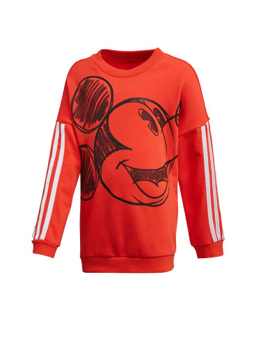 ADIDAS x Mickey Mouse Crew Sweatshirt Red