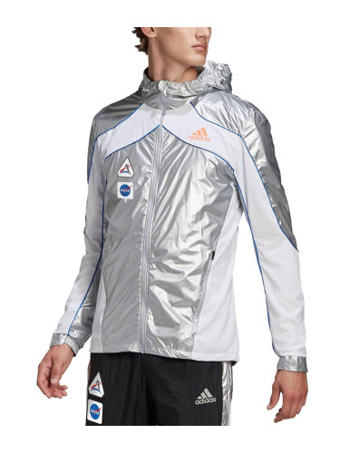 ADIDAS Marathon Nasa Space Hooded Jacket Matte Silver