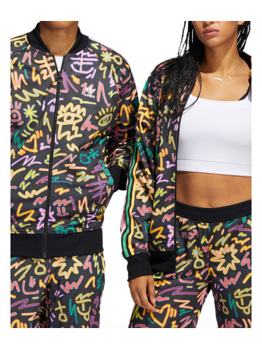 ADIDAS Originals Love Unites Unisex Track Jacket Black/Multi