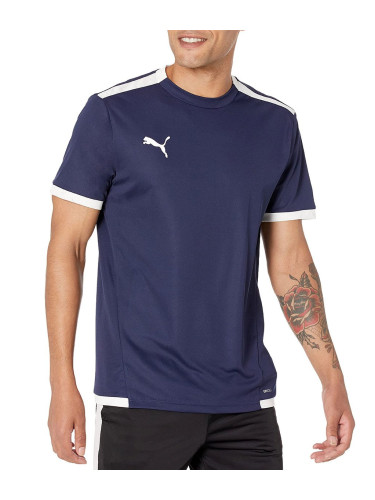 PUMA TeamLIGA Football Tee Navy