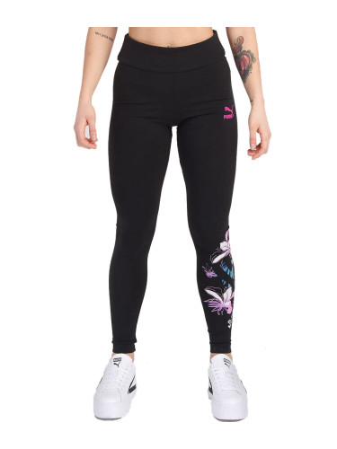 PUMA Flower Leggings Black/Multi