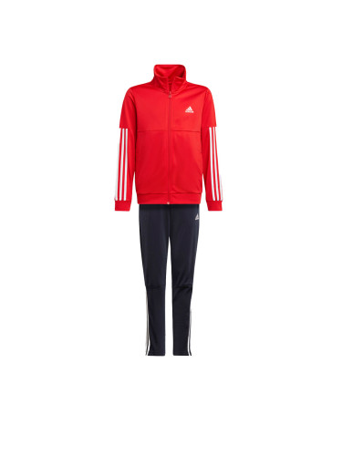 ADIDAS Team 3-Stripes Full-Zip Tricot Tracksuit Red/Navy