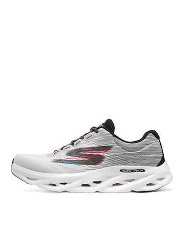 SKECHERS Go Run Swirl Tech Speed Rapid Motion Shoes White/Grey