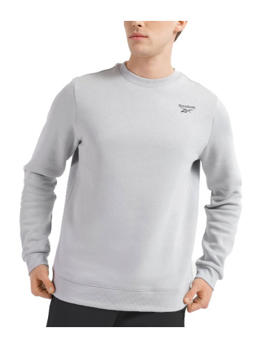 REEBOK Identity Left Chest Logo Crewneck Sweat Grey