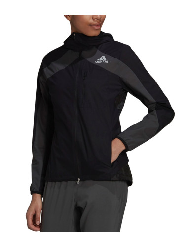 ADIDAS Adizero Marathon Running Jacket Black/Grey