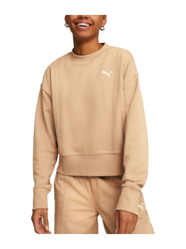 PUMA Her Crew Sweatshirt Beige