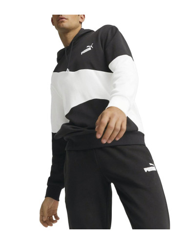 PUMA Power Cat Colorblock Hoodie Black/White