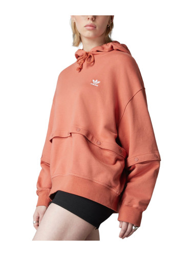 ADIDAS Always Original Snap-Button Hoodie Orange