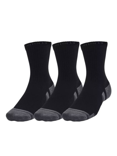 UNDER ARMOUR 3-Packs Performance Cotton Mid Socks Black