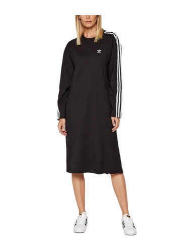 ADIDAS Originals Adicolor Long Sleeve Dress Black