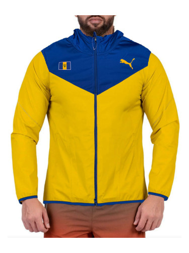 PUMA WarmUp Hooded Jacket Yellow/Blue