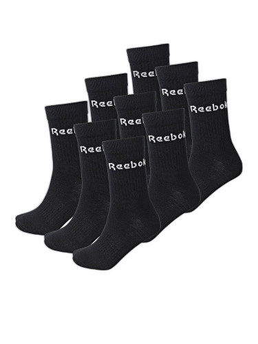 REEBOK 9-Packs Active Core Mid Crew Socks Black