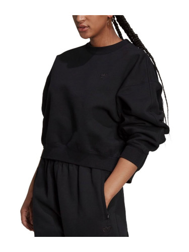 ADIDAS Originals Blue Version Batwing Crew Sweatshirt Black