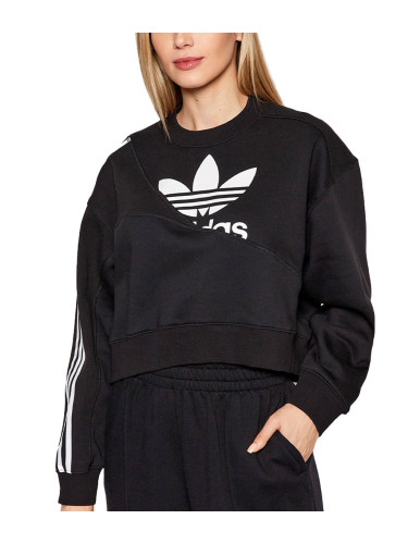 ADIDAS Originals Split Trefoil Sweatshirt Black