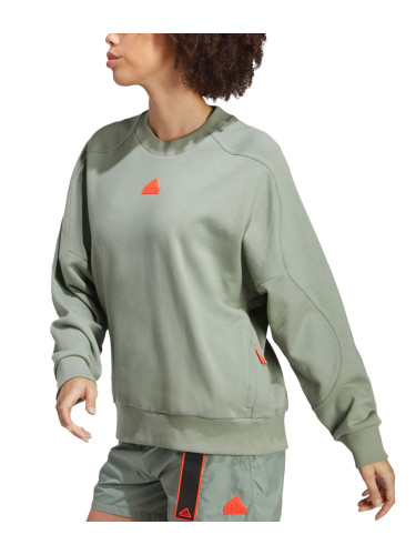 ADIDAS Sportswear City Escape Loose Crew Sweatshirt Green