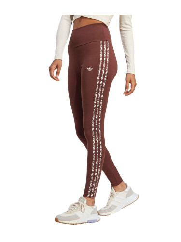 ADIDAS Originals Abstract Animal Print Leggings Brown