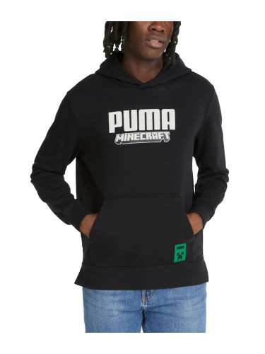 PUMA x Minecraft Graphic Hoodie Black