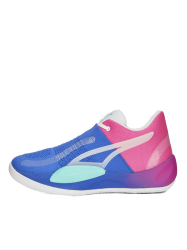 PUMA Rise Nitro Fadeaway Basketball Shoes Blue/Pink