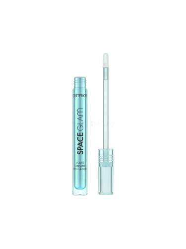 Catrice Space Glam Liquid Chrome Eyeshadow Сенки за очи за жени 2,2 ml Нюанс 010 Milky Way