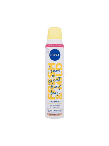 Nivea Fresh & Mild Light Hair Tones Dry Shampoo Сух шампоан за жени 200 ml