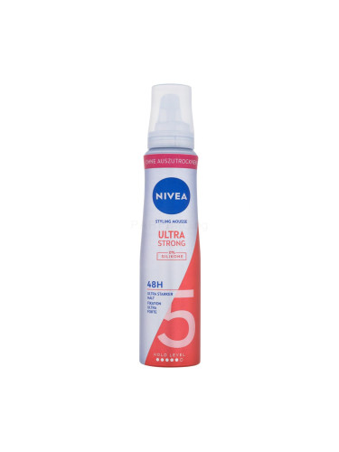 Nivea Ultra Strong Styling Mousse Втвърдител за коса за жени 150 ml