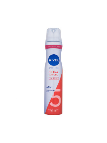 Nivea Ultra Strong Styling Spray Лак за коса за жени 250 ml