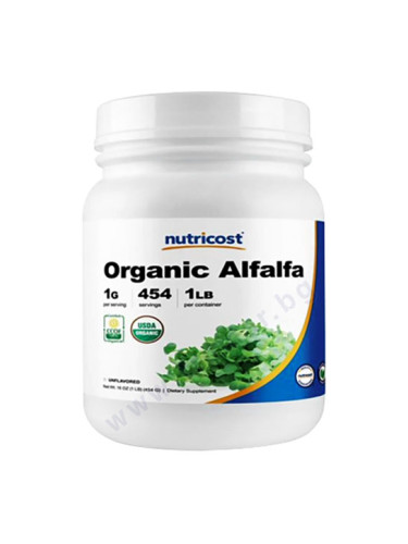 НУТРИКОСТ ОРГАНИК АЛФАЛФА (ЛЮЦЕРНА) прах 454 г