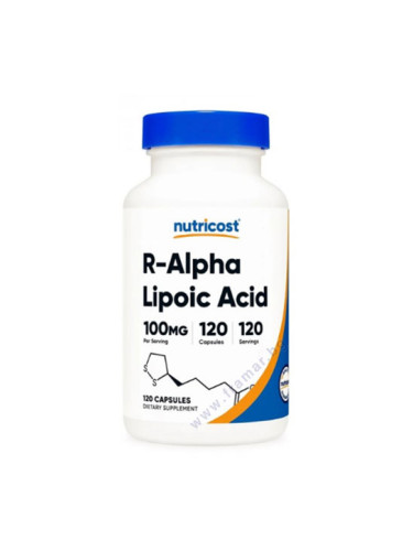 НУТРИКОСТ R-АЛФА-ЛИПОЕВА КИСЕЛИНА капсули 100 мг * 120