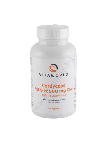 ВИТАУЪРЛД КОРДИЦЕПС ЕКСТРАКТ 40% ПОЛИЗАХАРИДИ капсули * 100