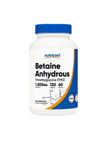 НУТРИКОСТ БЕТАИН АНХИДРИД (ТРИМЕТИЛ ГЛИЦИН) капсули * 120